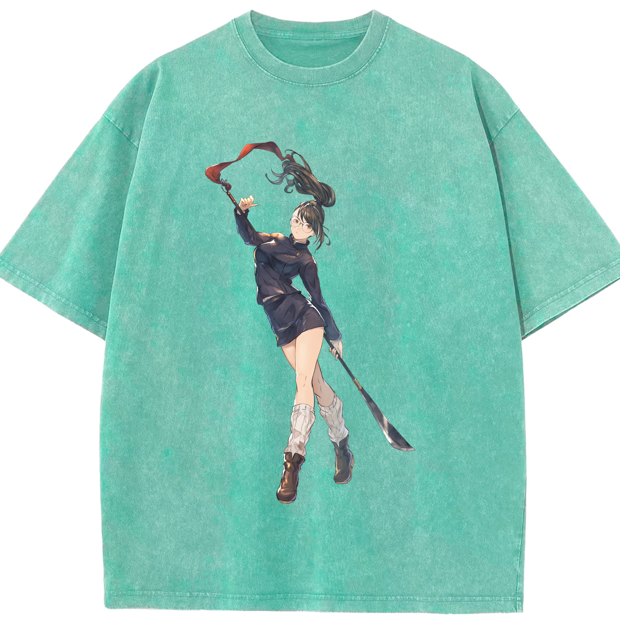 （画像用） 呪術廻戦 Jujutsu Kaisen 綿100% ヴィンテージ風 半袖Tシャツ（フロントプリント）